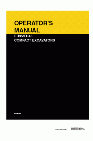 New Holland CE EH35, EH45 Operator`s Manual