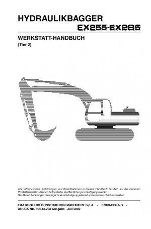 Kobelco EX255, EX285 Service Manual