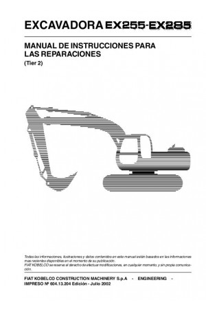 Kobelco EX255, EX285 Service Manual