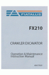 New Holland CE FX210 Operator`s Manual
