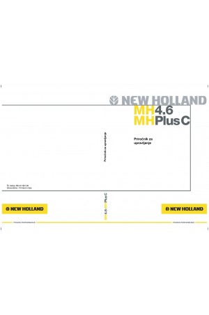 New Holland CE MH4.6 Operator`s Manual