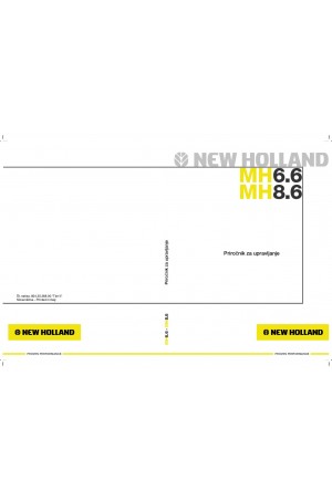 New Holland CE MH6.6, MH8 Operator`s Manual
