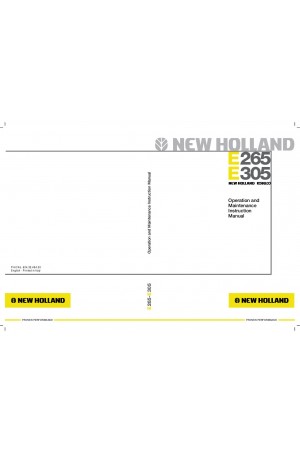 New Holland CE E265, E305 Operator`s Manual