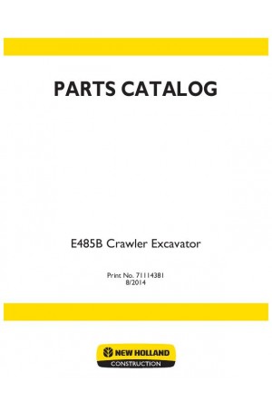 New Holland CE E485B Parts Catalog