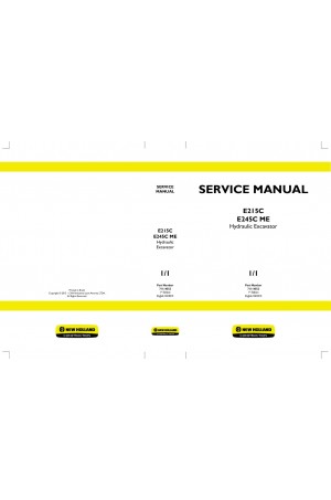 New Holland CE E215C, E245C Service Manual