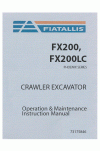 New Holland CE FX200, FX200LC Operator`s Manual