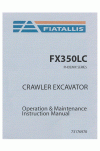 New Holland CE FX350LC Operator`s Manual