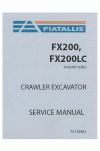 New Holland CE FX200, FX200LC Service Manual