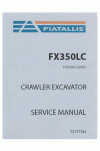 New Holland CE FX350LC Service Manual