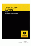 New Holland CE EW220 Operator`s Manual