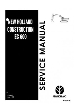 New Holland CE EC600 Service Manual