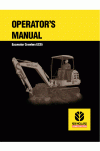 New Holland CE EC35 Operator`s Manual