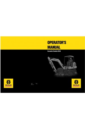 New Holland CE EC45 Operator`s Manual