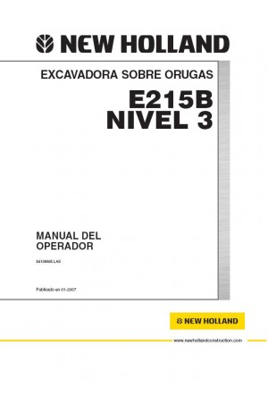 New Holland CE E215B Operator`s Manual