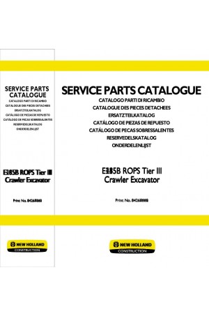 New Holland CE E215B Parts Catalog