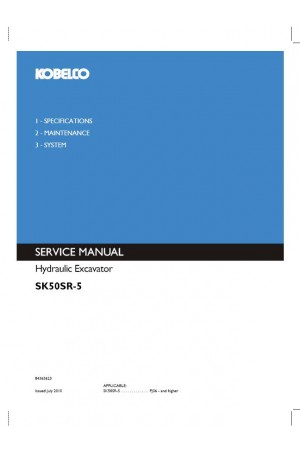 Kobelco SK50SR Service Manual