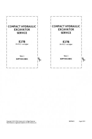 New Holland CE E27B Service Manual