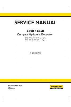 New Holland CE E30B, E35B Service Manual