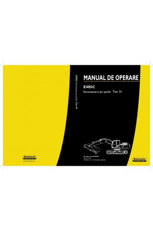New Holland CE E485C Operator`s Manual