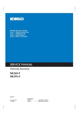 Kobelco SK260-9, SK295-9 Service Manual