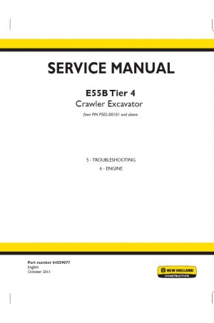 New Holland CE E55B Service Manual