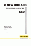 New Holland CE E50 Operator`s Manual