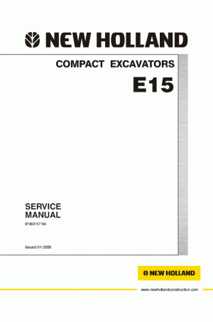 New Holland CE E15 Service Manual