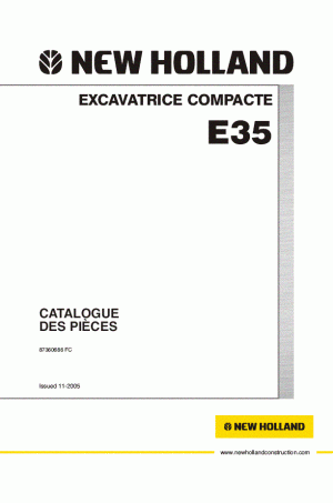 New Holland CE E35 Parts Catalog
