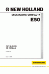New Holland CE E50 Parts Catalog