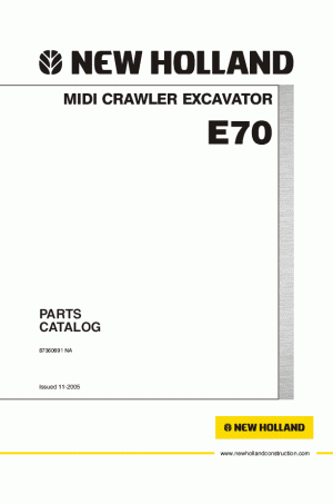 New Holland CE E70 Parts Catalog