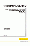 New Holland CE E80 Parts Catalog