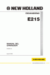 New Holland CE E215 Operator`s Manual