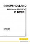 New Holland CE E18SR Parts Catalog