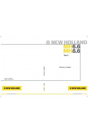 New Holland CE MH6.6, MH8.6 Operator`s Manual