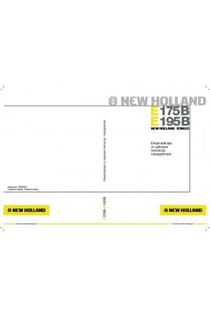New Holland CE E175B, E195B Operator`s Manual
