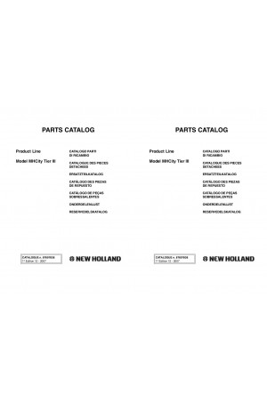 New Holland CE MH City Parts Catalog