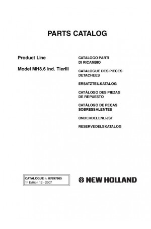 New Holland CE MH8.6 Parts Catalog