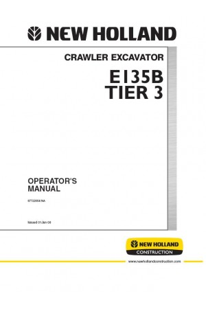 New Holland CE E135B Operator`s Manual