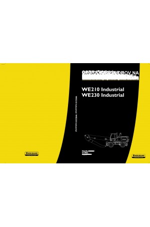 New Holland CE WE210, WE230 Operator`s Manual