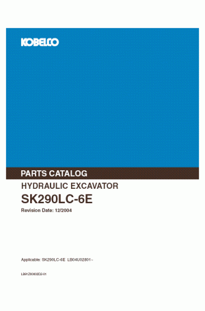 Kobelco SK290LC-6E Parts Catalog