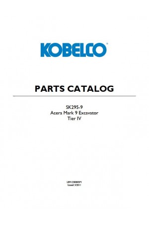 Kobelco SK295-9 Parts Catalog