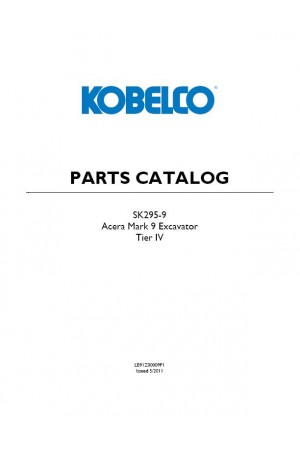 Kobelco SK295-9 Parts Catalog
