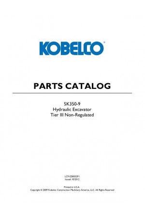 Kobelco SK350-9 Parts Catalog