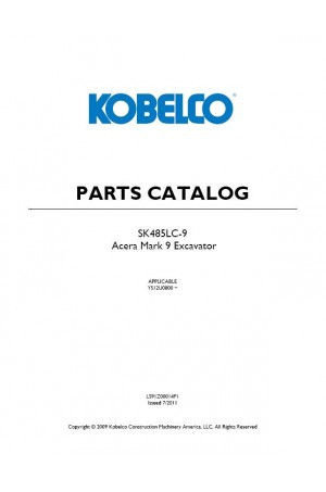 Kobelco SK485-9 Parts Catalog