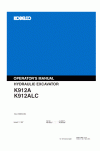 Kobelco 912 Operator`s Manual