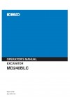 Kobelco MD240BLC Operator`s Manual