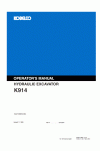 Kobelco 914 Operator`s Manual