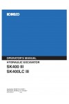 Kobelco SK400, SK400LC Operator`s Manual
