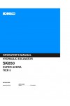 Kobelco SK850 Operator`s Manual