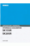 Kobelco SK15SR, SK20SR Operator`s Manual